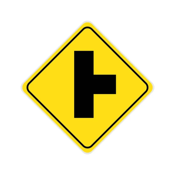 Panneau Signalisation Icône Logo Vectoriel Modèle Conception — Image vectorielle