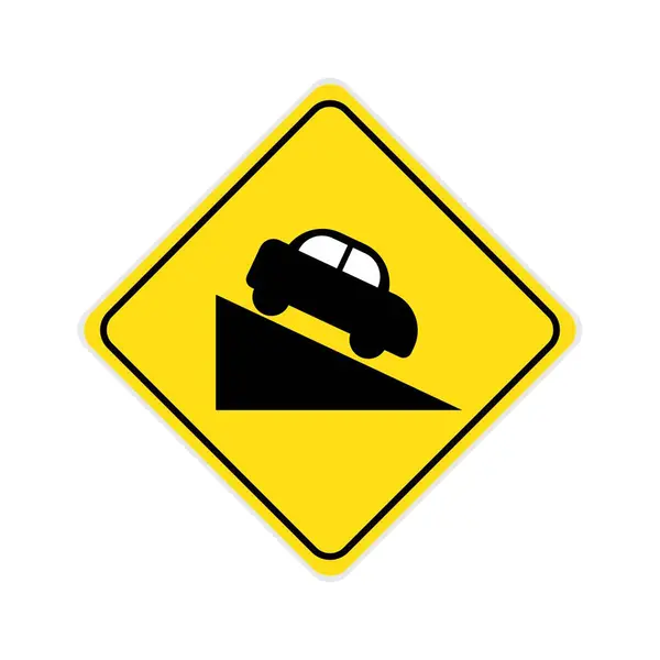 Шаблон Векторного Дизайна Логотипа Дорожных Знаков — стоковый вектор