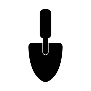 Kum kepçesi simgesi logo vektör tasarım şablonu