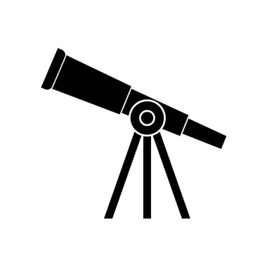 teleskop simgesi logo vektör tasarım şablonu