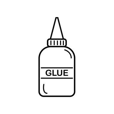 Yapıştırıcı simgesi logo vektör tasarım şablonu