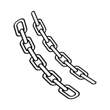 zincir simgesi logo vektör tasarım şablonu