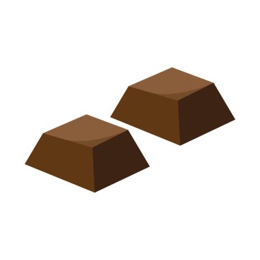 Çikolata simgesi logo vektör tasarım şablonu