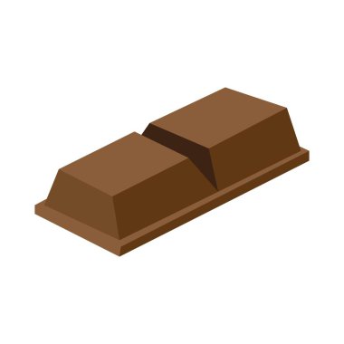 Çikolata simgesi logo vektör tasarım şablonu