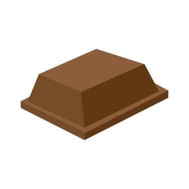 Çikolata simgesi logo vektör tasarım şablonu