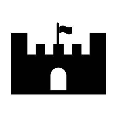 kale simgesi logo vektör tasarım şablonu