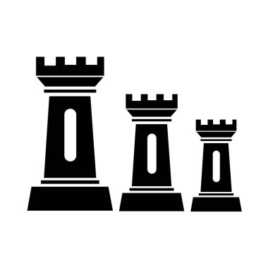 kale simgesi logo vektör tasarım şablonu