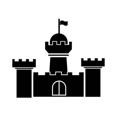 kale simgesi logo vektör tasarım şablonu