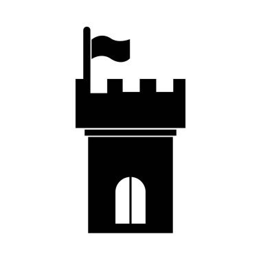 kale simgesi logo vektör tasarım şablonu