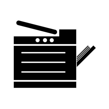 fotokopi makinesi logo vektör tasarım şablonu