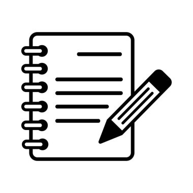 notlar simge logo vektör tasarım şablonu