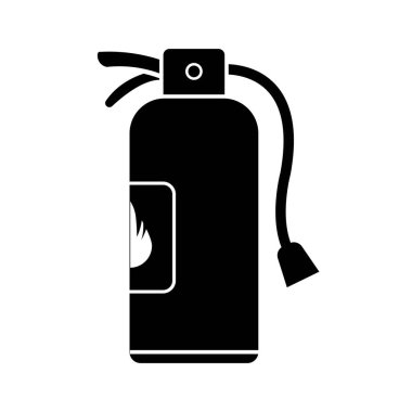 Yangın söndürücü simgesi logo vektör tasarım şablonu