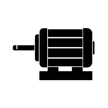 elektrik dinamo simgesi logo vektör tasarım şablonu