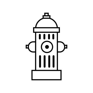 Yangın musluğu simgesi logo vektör tasarım şablonu