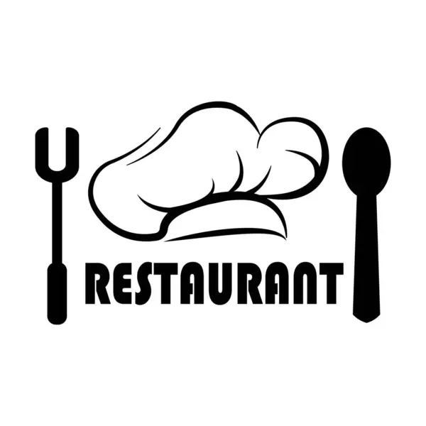 restoran simgesi logo vektör tasarım şablonu