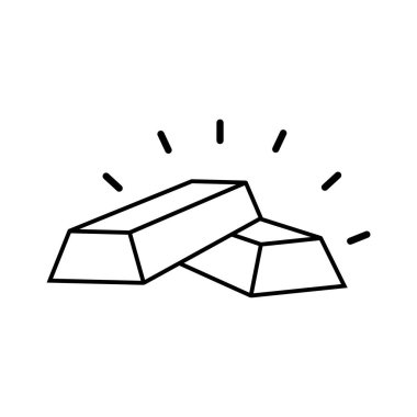 altın çubuk logo vektör tasarım şablonu