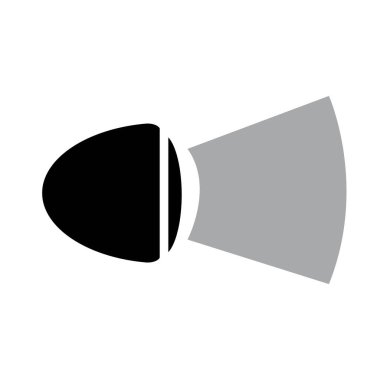 ön araba ışıkları simge logo vektör tasarım şablonu