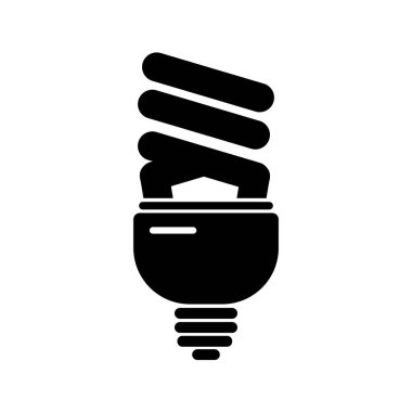 floresan ampulleri simge logo vektör tasarım şablonu