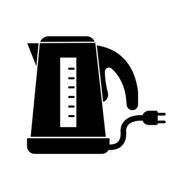 elektrik kettle simgesi logo vektör tasarım şablonu