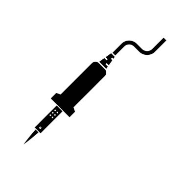 elektrik lehim simgesi logo vektör tasarım şablonu