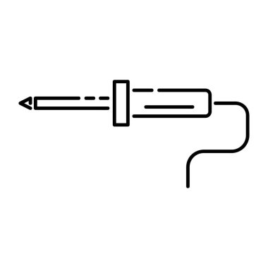 elektrik lehim simgesi logo vektör tasarım şablonu