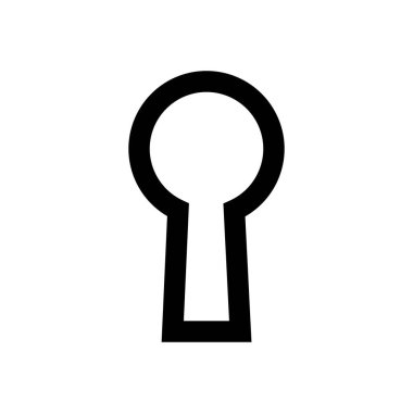 anahtar deliği logo vektör tasarım şablonu