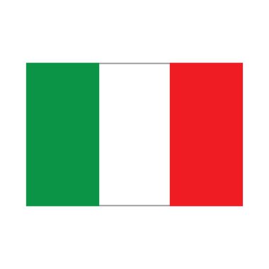 İtalyan bayrağı ikon vektör çizimi tasarımı