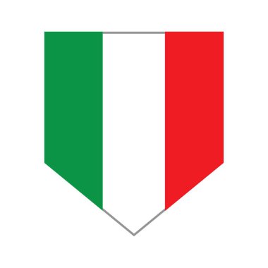 İtalyan bayrağı ikon vektör çizimi tasarımı