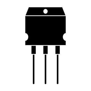 Elektrik diyot simgesi vektör illüstrasyon tasarımı