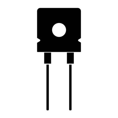 Elektrik diyot simgesi vektör illüstrasyon tasarımı