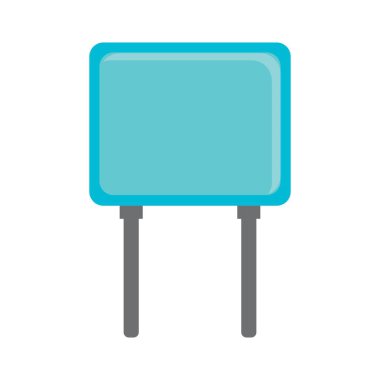 elektrik kapasitör simgesi vektör çizer tasarımı