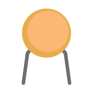 elektrik kapasitör simgesi vektör çizer tasarımı