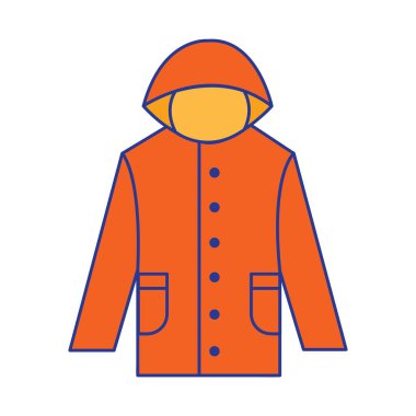 yağmurluk simgesi vektör illüstrasyon tasarımı