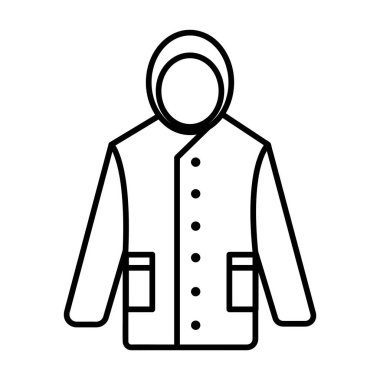 yağmurluk simgesi vektör illüstrasyon tasarımı