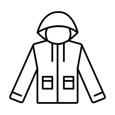 yağmurluk simgesi vektör illüstrasyon tasarımı