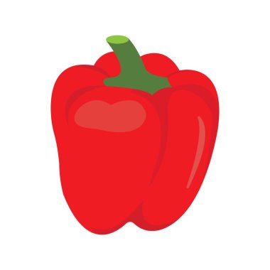 Paprika simgesi vektör çizim şablonu