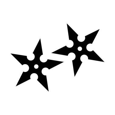 shuriken simge vektör çizim şablonu