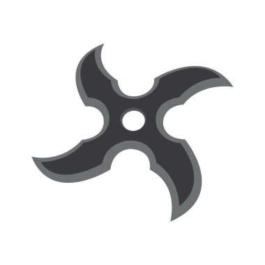 shuriken simge vektör çizim şablonu