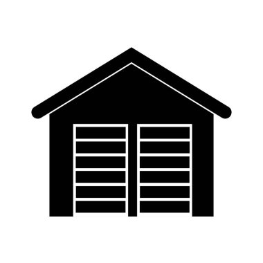 Depo simgesi vektör çizim şablonu