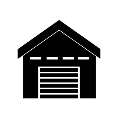 Depo simgesi vektör çizim şablonu