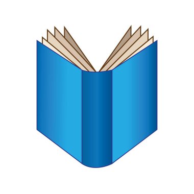 kitap simgesi vektör illüstrasyon tasarım şablonu