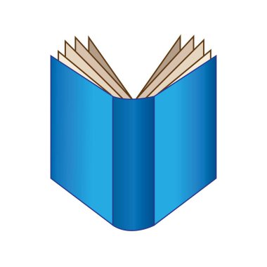 kitap simgesi vektör illüstrasyon tasarım şablonu