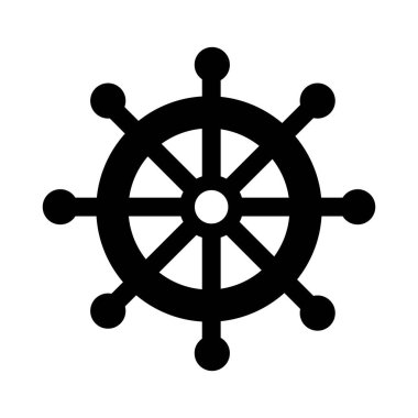 Gemi yönlendirme simgesi vektör çizim şablonu