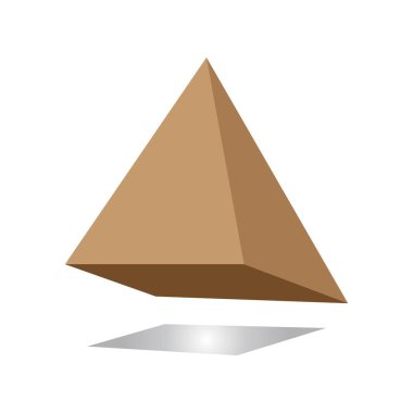 dikdörtgen piramit ikon vektör çizim şablonu