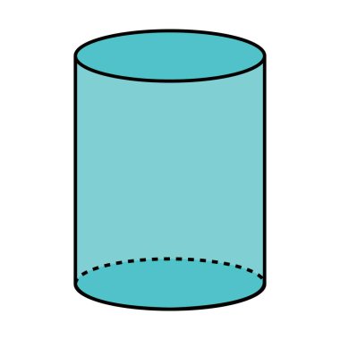 silindir tüp simgesi vektör çizim şablonu