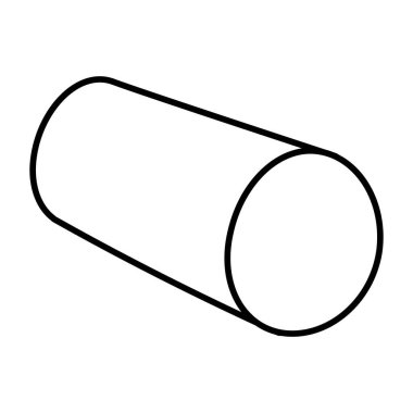 silindir tüp simgesi vektör çizim şablonu