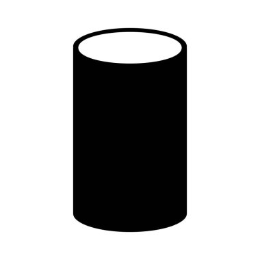 silindir tüp simgesi vektör çizim şablonu