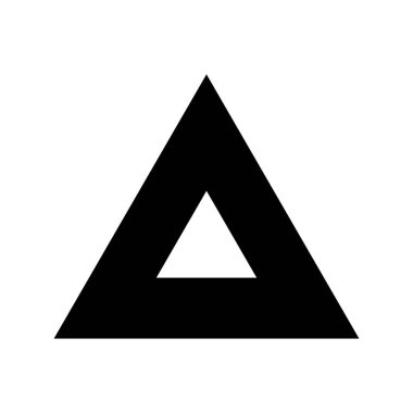 üçgen ikon vektör çizim şablonu