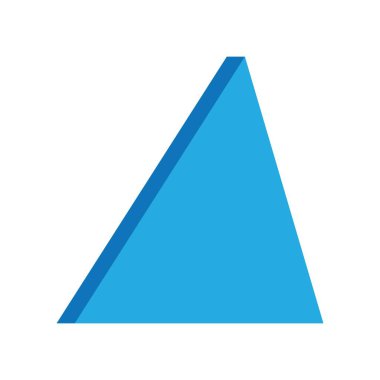 üçgen ikon vektör çizim şablonu