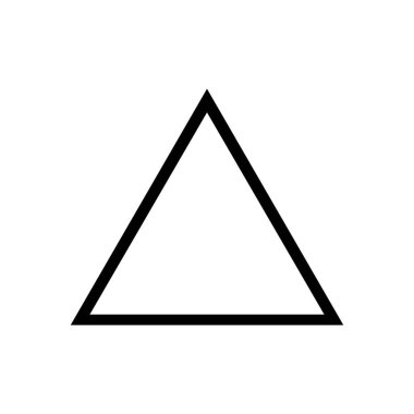 üçgen ikon vektör çizim şablonu